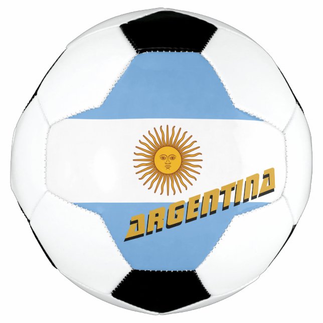 Ballon De Foot Argentine Football & Argentine Drapeau / Sports (Devant)