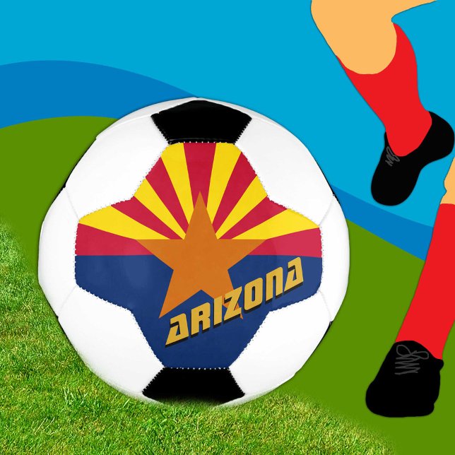 Ballon De Foot Arizona Football & Arizona Drapeau / USA Sport (Créateur téléchargé)