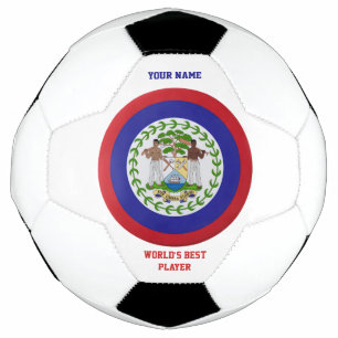 Ballon De Foot Armoiries du drapeau du Belize