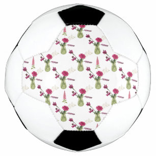 Ballon De Foot Arrangement exotique de fleurs dans le verre