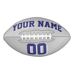 Ballon De Foot ASILE GRAY MARINE BLEU ET BLANC Football Personnal