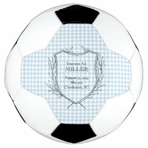 Ballon De Foot Baby Boy Faire-part de naissance Sports Blue intem