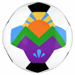 Ballon De Foot Bal de football patriotique avec drapeau de Manito