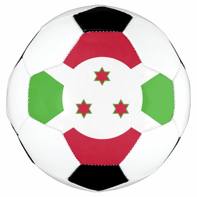 Ballon De Foot Bal de football patriotique avec drapeau du Burund (Devant)