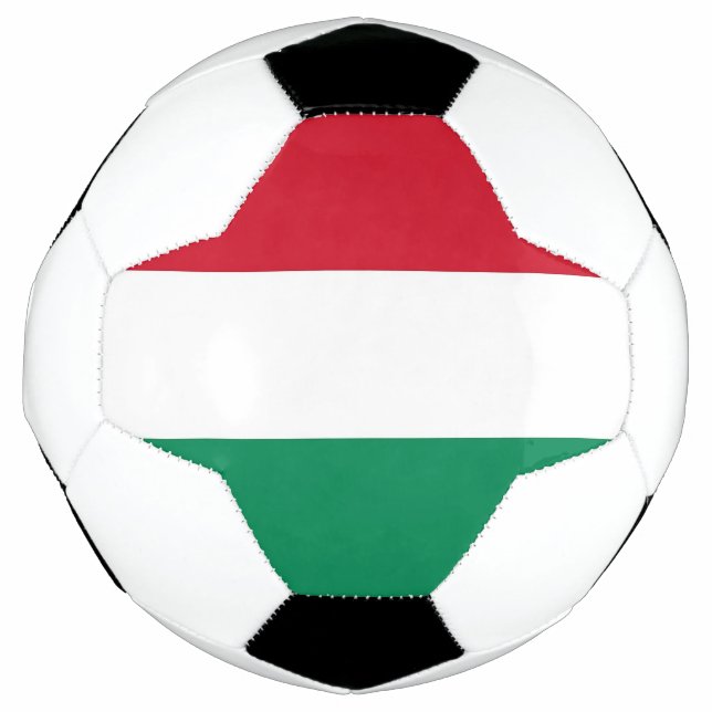 Ballon De Foot Bal de football patriotique avec drapeau hongrois (Devant)