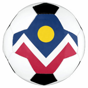 Ballon De Foot Bal de soccer patriotique avec drapeau de Denver, 