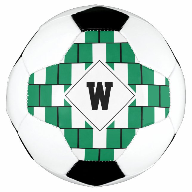 Ballon De Foot Bal de soccer stylé NIGERIA (Devant)