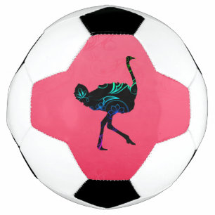 Ballon De Foot Balle Abstraite de soccer d'autruche