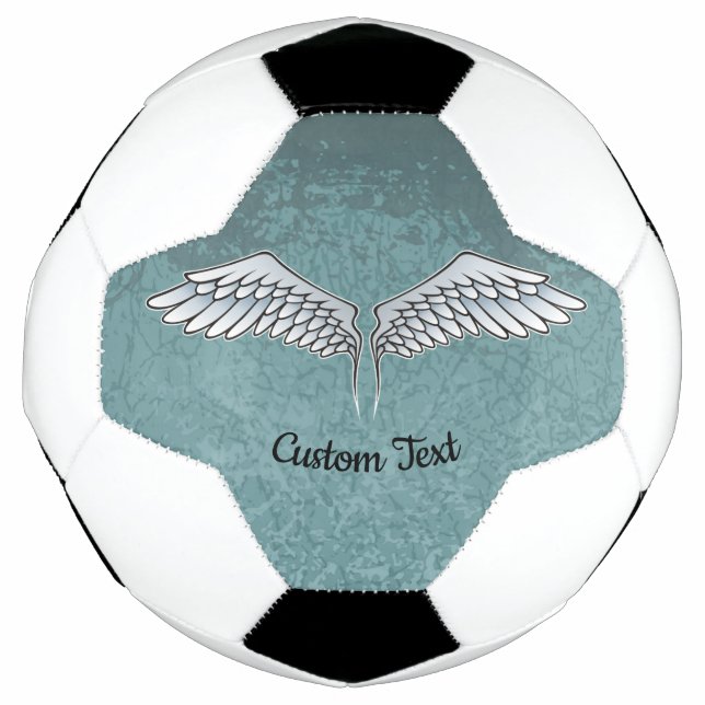 Ballon De Foot Balle de football gris-bleu (Devant)