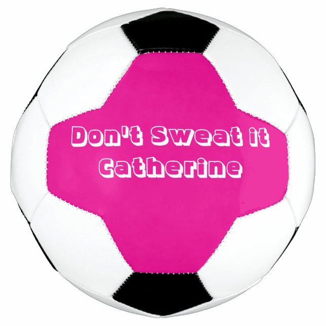 Ballon De Foot Balle de Football Hot rose & White Ball (Devant)