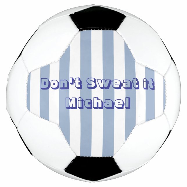 Ballon De Foot Balle de soccer Ball Bleu & Blanc Ball (Devant)