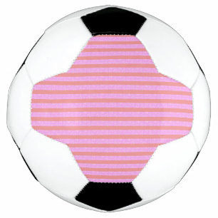 Ballon De Foot Bandes géométriques roses
