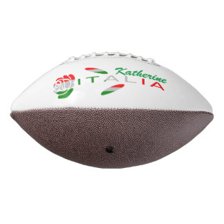 Ballon De Foot Bandiera d'Italia Rosa personnalisée