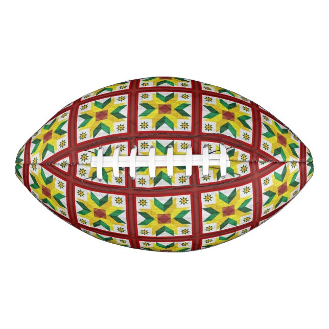 Ballon De Foot Barn Quilt Star 8 Motif (Devant)
