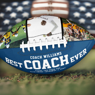 Ballon De Foot BEST COACH PERSONNALISÉ JAMAIS Cool Merci 3 Photos
