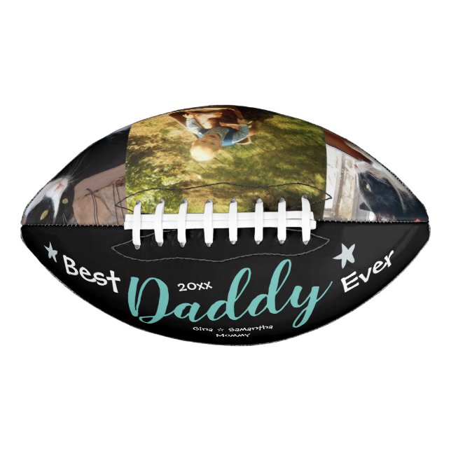 Ballon De Foot Best Daddy Ever Three Photo Football (Devant)