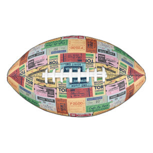 Ballon De Foot Billets de cinéma rustiques vintage modernes uniqu