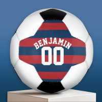 Bleu et rouge de la Marine Rugby Numéro de nom