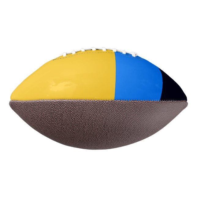 Ballon De Foot Bleu jaune (Tourné à 90°)