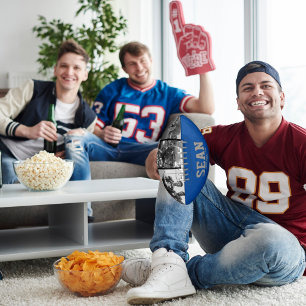 Ballon De Foot Blue Photo Football Keepsaké pour papa