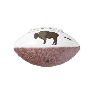 Ballon De Foot Bonne illustration de bison américain