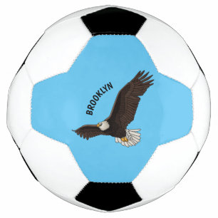 Ballon De Foot Bonne illustration de dessin d'aigle à chauve-sour