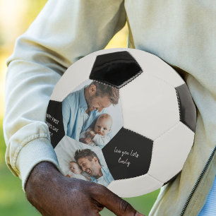 Ballon De Foot Bonne première Fête des pères papa 2 photo personn