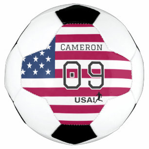 Ballon De Foot Bouclier d'athlète américain patriotique étoiles b