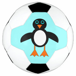 Ballon De Foot Boule de football en pingouin mignon