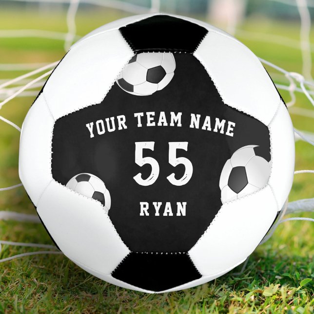 Ballon De Foot Boule de football personnalisée avec le nom de l'é (Créateur téléchargé)