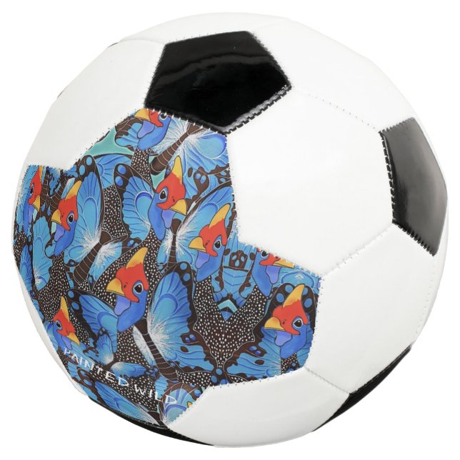 Ballon De Foot Boule de soccer bleu Kanga (3/4)