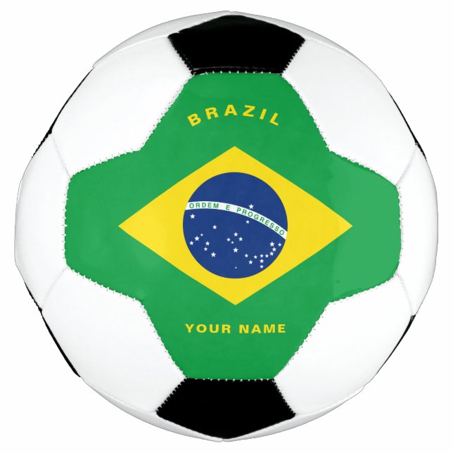 Ballon De Foot Brésil Pavillon balle de football (Devant)
