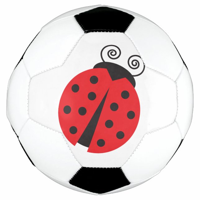 Ballon De Foot Bright Red Cartoon Ladybug (Devant)