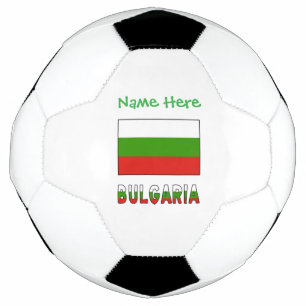 Ballon De Foot Bulgarie Drapeau Bulgare Vert Nom Personnalisé