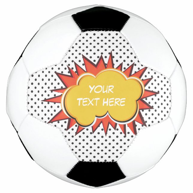 Ballon De Foot Bulle de texte personnalisée de l'explosion du liv (Devant)