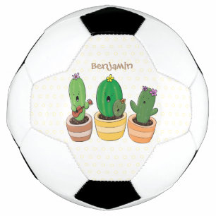 Ballon De Foot Cactus trio chantante mignonne dessin animé