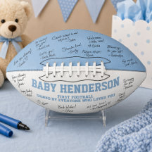 Cadeau de Baby Shower C'est Un Garçon Sport Bleu B