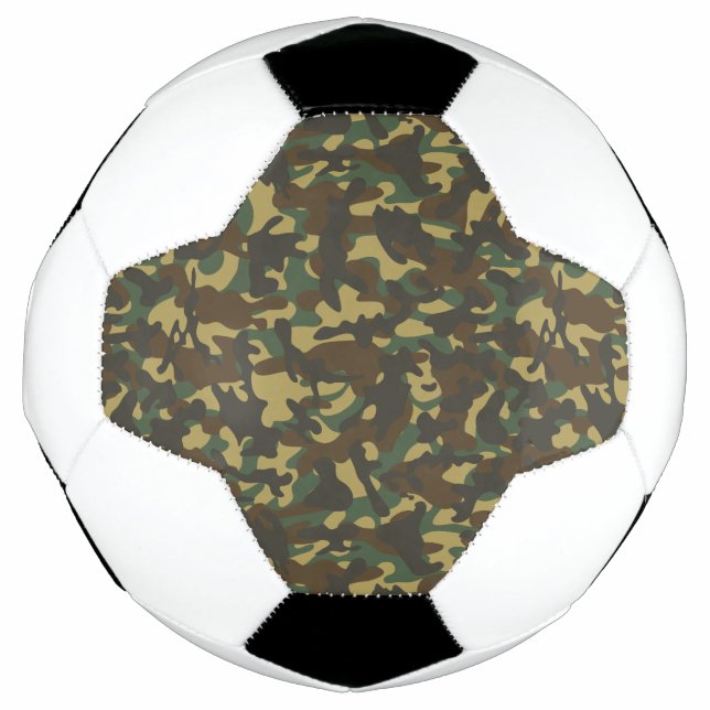 Ballon De Foot Camouflage forestier (Devant)
