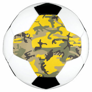 Ballon De Foot Camouflage jaune et vert, Militaire, Armée