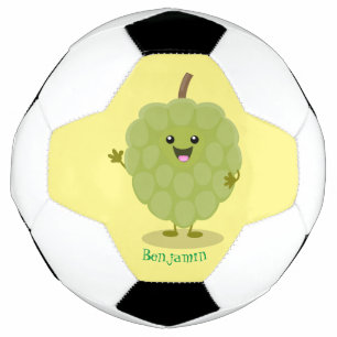 Ballon De Foot Caricature de chérimoya à la crème anglaise