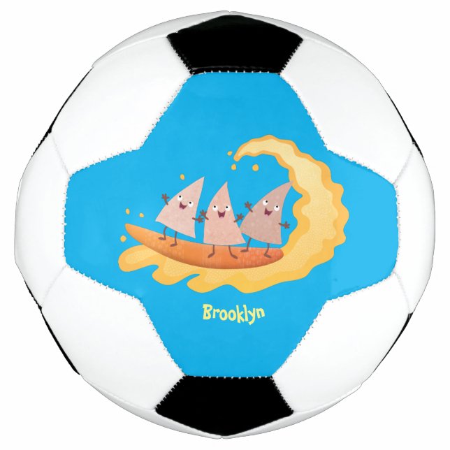 Ballon De Foot Caricature de surf pour chips de maïs mignonette n (Devant)