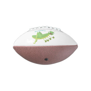 Ballon De Foot Caricature d'une pâtisserie joyeux verte