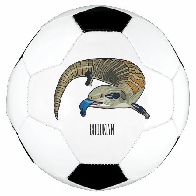 Ballon De Foot Caricature en bleu (Devant)