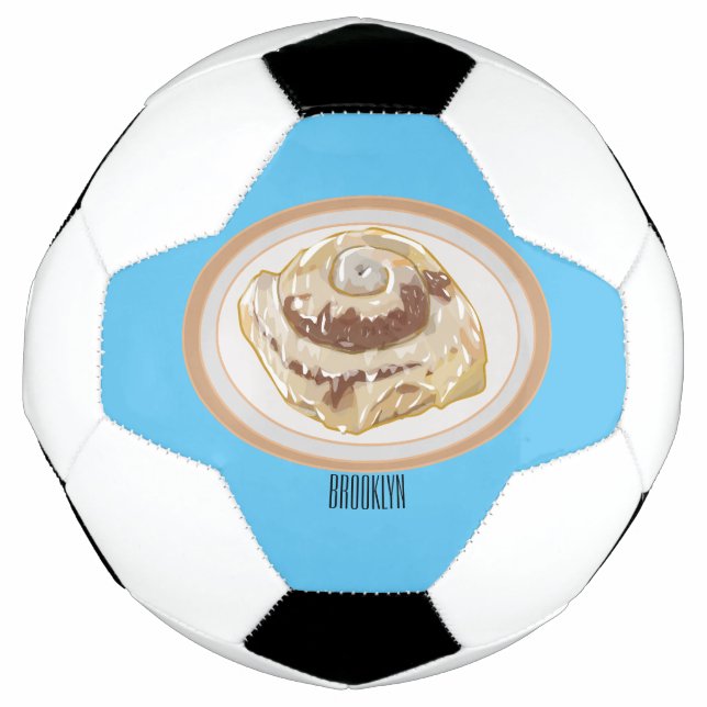 Ballon De Foot Caricature en rouleau de cannelle (Devant)