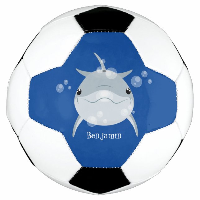 Ballon De Foot Caricature joli dauphin kawaii kawaii (Devant)