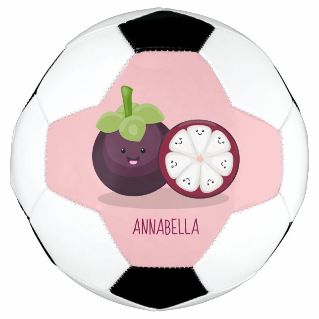 Ballon De Foot Caricature mignonne mauve mangouste (Devant)