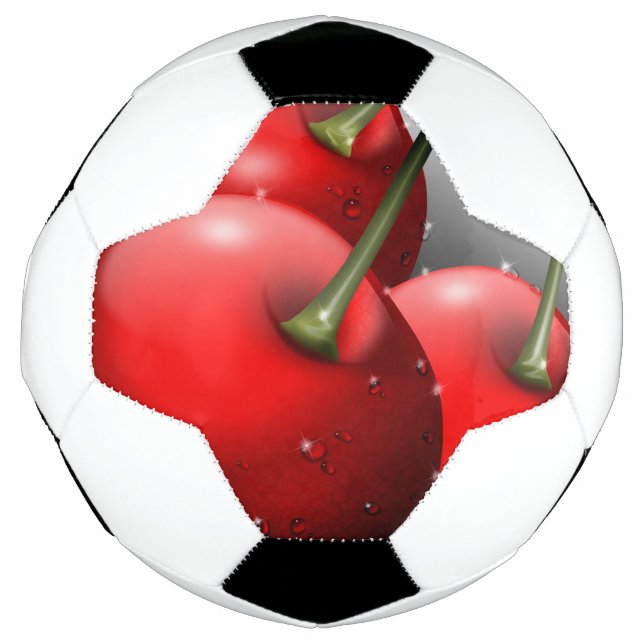 Ballon De Foot Cerises avec gouttes de ragoût (Devant)