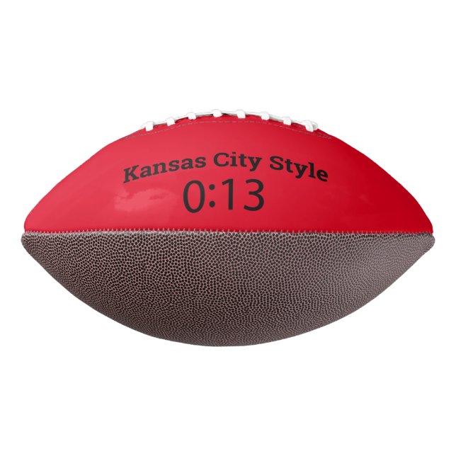 Ballon De Foot Chefs de Kansas City 13 secondes de football (Tourné à 270°)
