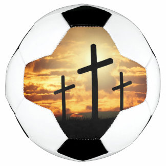 Ballon De Foot ciel et croix