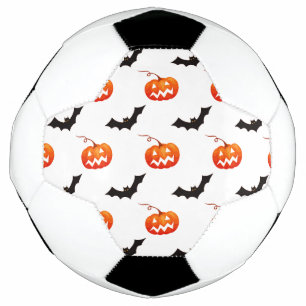 Ballon De Foot Citrouilles et chauves-souris d'Halloween, Trou ou